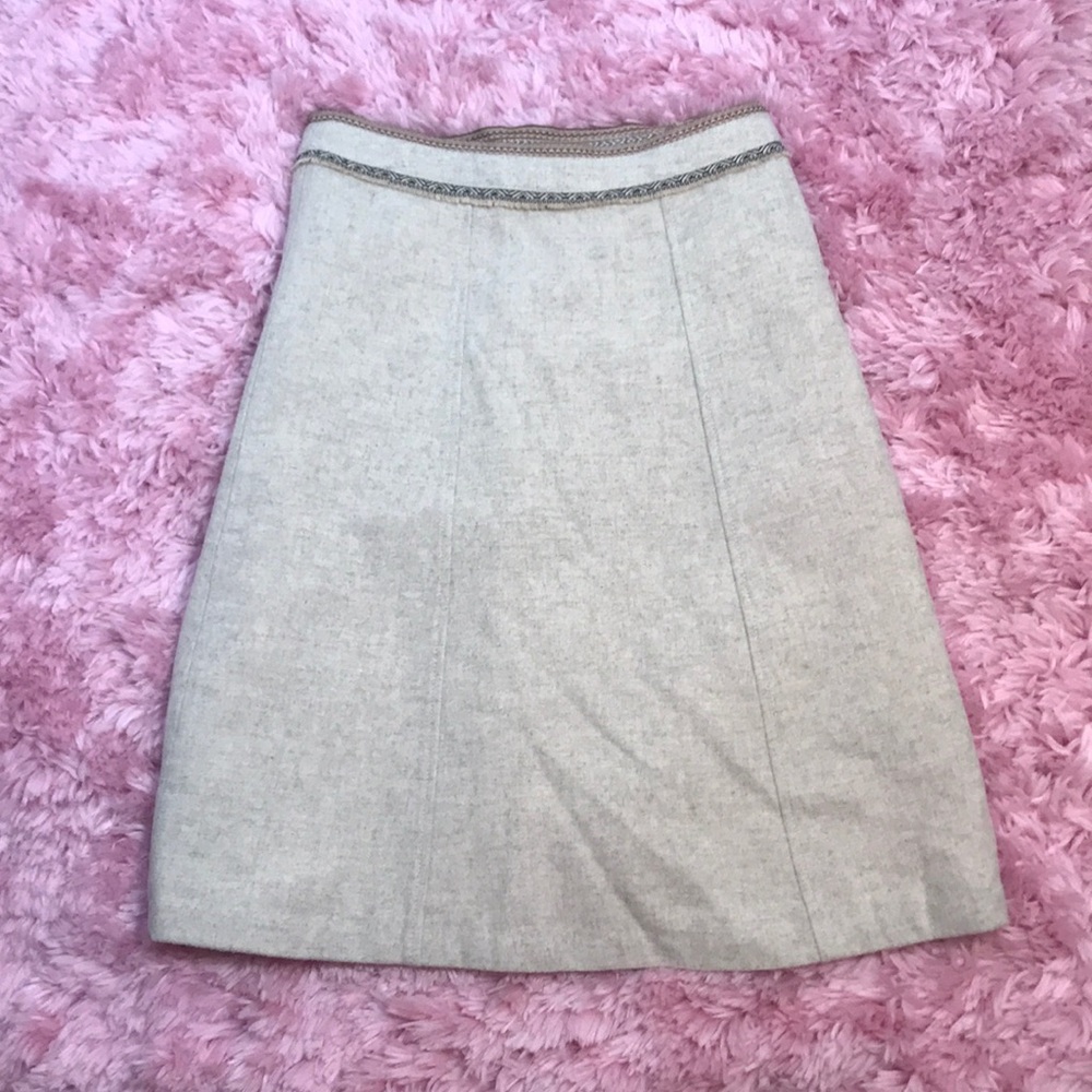 Gap Wool Tan A-Line Skirt
